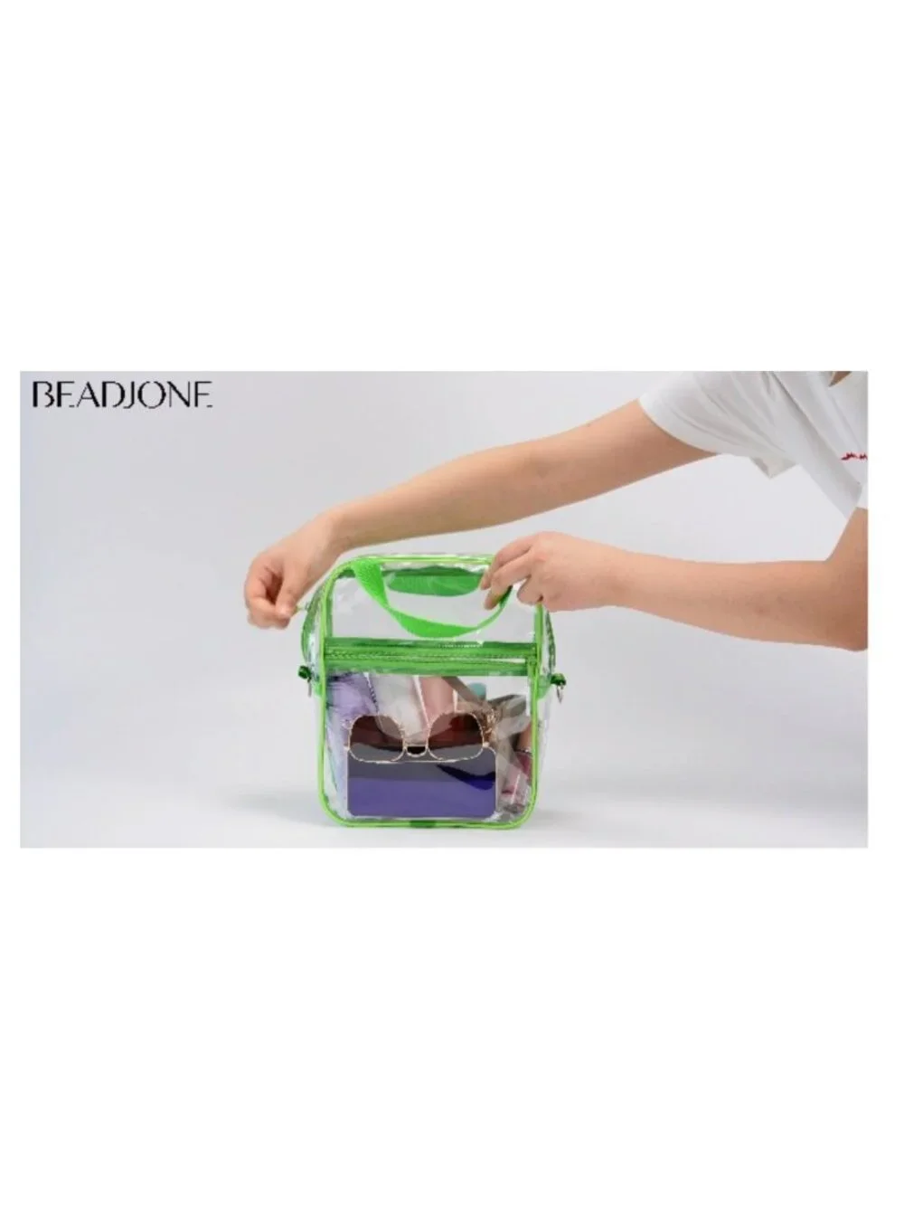 Clear Crossbody Bag Stadium Approved PVC Purse 3-in-1